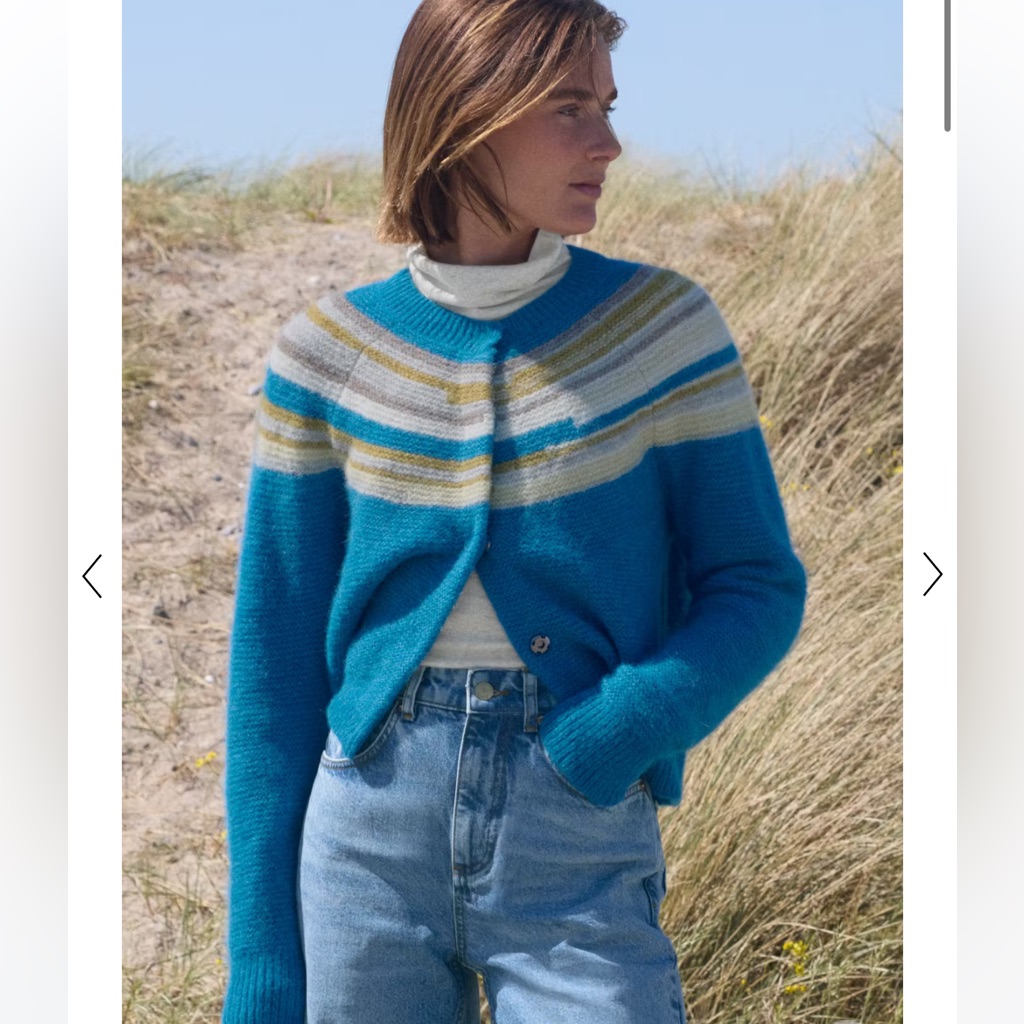 Wrap - Yoke-Detail Cardigan
